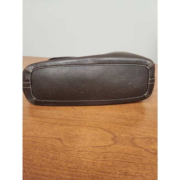 Vintage COACH Legacy East West Duffle Mahogany leather shoulder bag purse 1417 - Picture 8 of 14